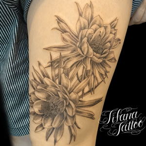 月下美人のタトゥー