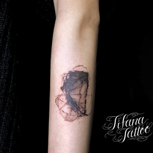 抽象画のタトゥー