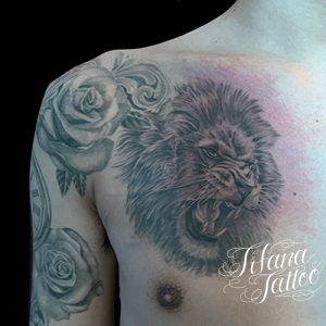 ライオンのタトゥー