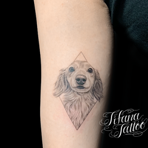 愛犬のポートレート・タトゥー