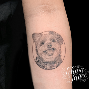 愛犬のポートレート・タトゥー