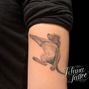 愛犬のポートレート・タトゥー