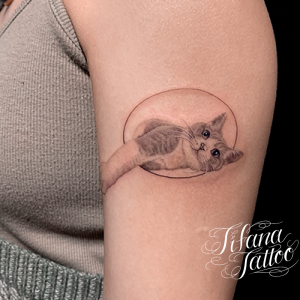 愛猫のポートレート・タトゥー