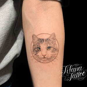 愛猫のポートレート・タトゥー