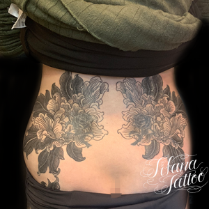 牡丹のタトゥー