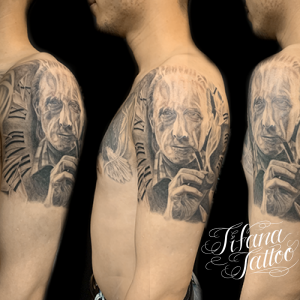 マルセル・デュシャンのポートレート・タトゥー