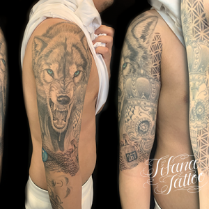 狼|梟|目玉|王冠|和柄|メキシカンスカルのタトゥー