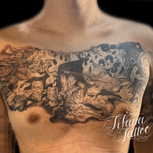 百鬼夜行のタトゥー