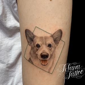 愛犬のポートレート・タトゥー