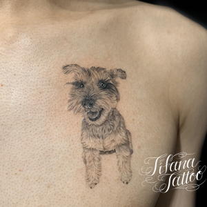 愛犬のポートレート・タトゥー