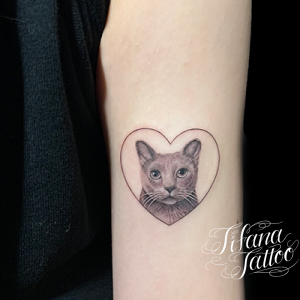 愛猫のポートレート・タトゥー