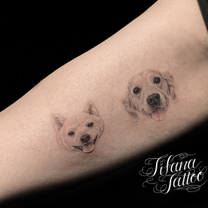 愛犬のポートレート・タトゥー