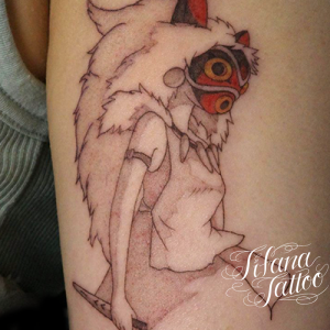 もののけ姫|サンのタトゥー