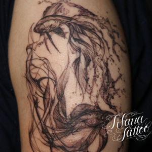 金魚のアブストラクト・タトゥー