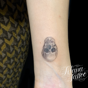 スカル|髑髏のファインライン・タトゥー