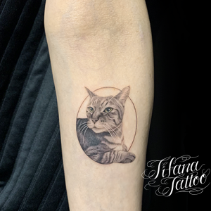 愛猫のポートレート・タトゥー