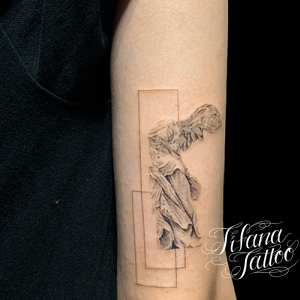 勝利の女神|ニケのファインライン・タトゥー