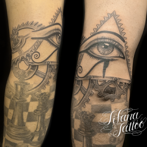 チェス|歯車|目のタトゥー